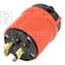 Ac Works Locking Plug, L14-20P, 20 A, 125/250V AC, Orange ASL1420P - alternate 2